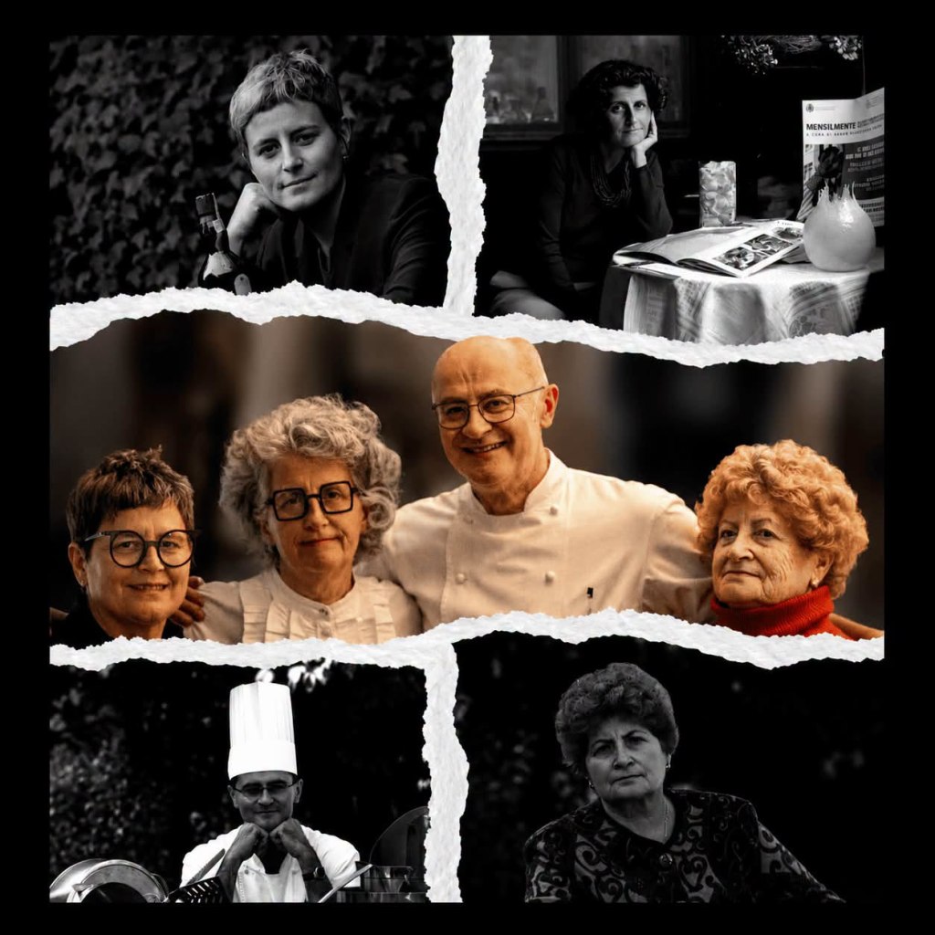 Collage fotografico dedicato alla storia del Ristorante Tarantola e alle persone che ne hanno costruito l’identità